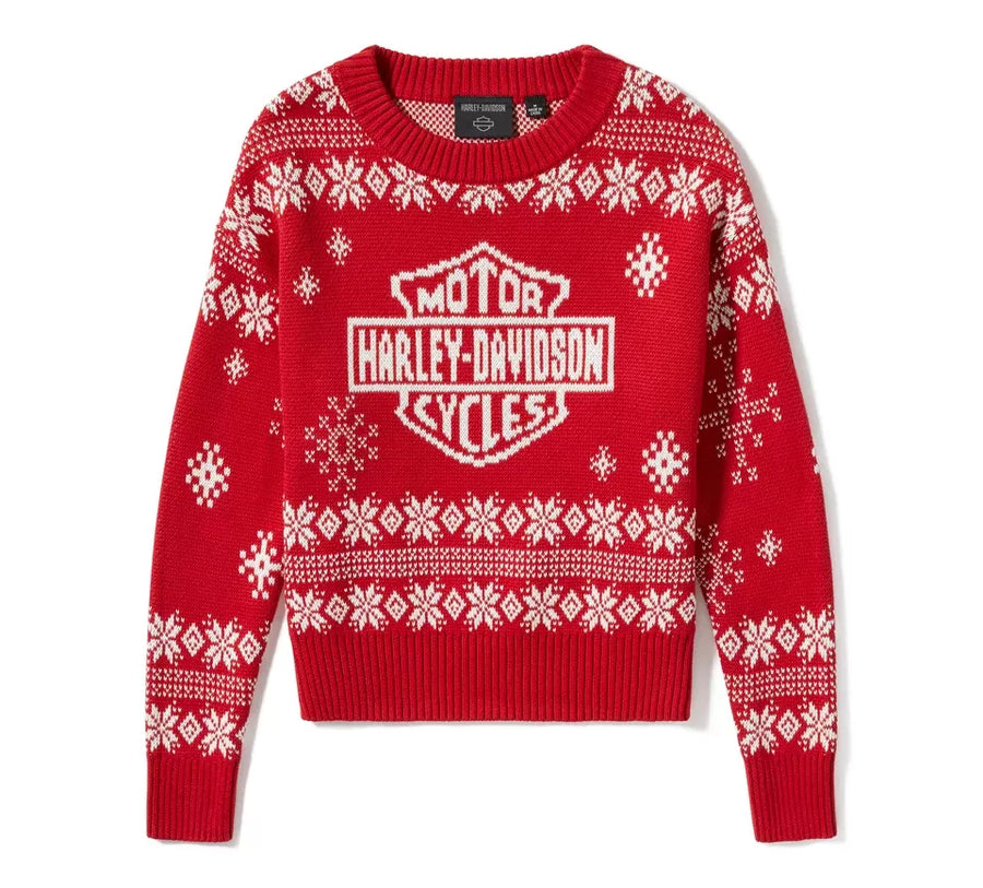 Harley-Davidson Women's Harley Holiday Sweater - Chili Pepper
