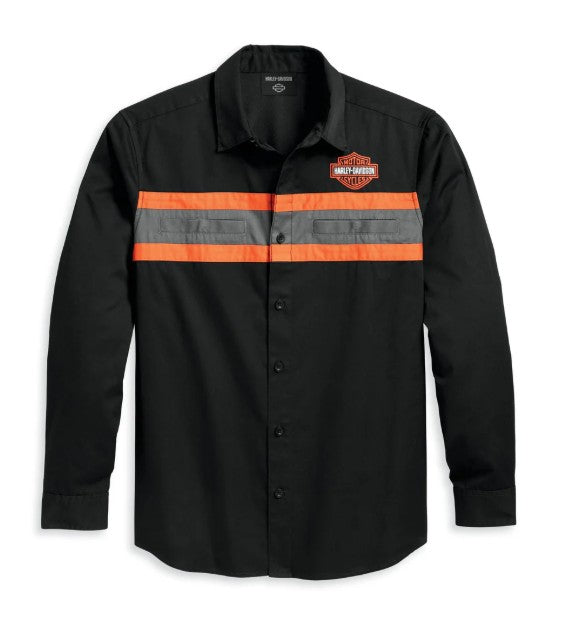 Harley-Davidson Men's Harley Performance Shirt Colorblocked, Black