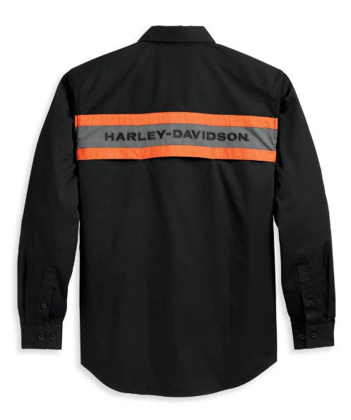 Harley-Davidson Men's Harley Performance Shirt Colorblocked, Black