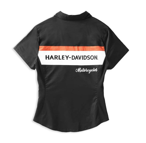 Women's Crew Stripe Zip Front Shirt