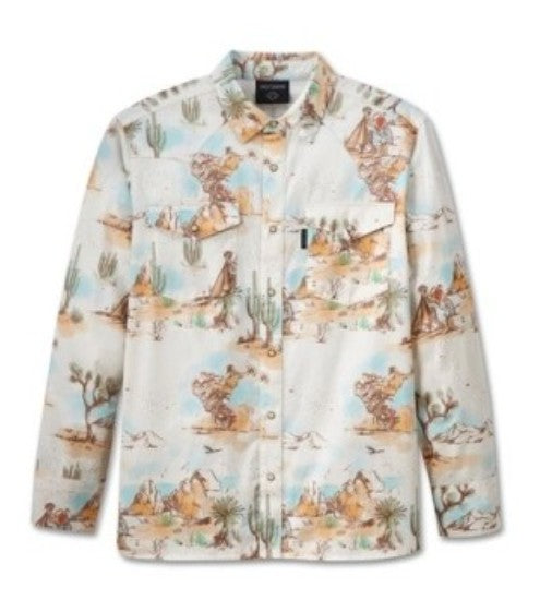 Camisa Harley Davidson tejida estampada Out West