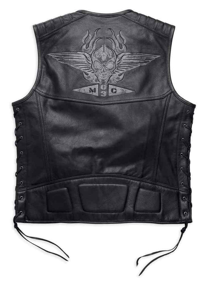 Harley-Davidson Men's Fetter Lacing Leather Midweight Vest