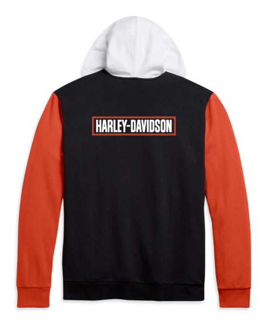 Harley-Davidson Men's Colorblock Full Zip Hoodie