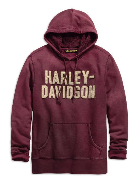 Harley-Davidson Men's Felt Lettering Pullover Hoodie
