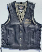 Harley-Davidson Men’s RELIC Wille G Skull Leather Vest