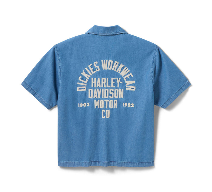 Dickies x H-D Boxy Fit Chambray Work Shirt