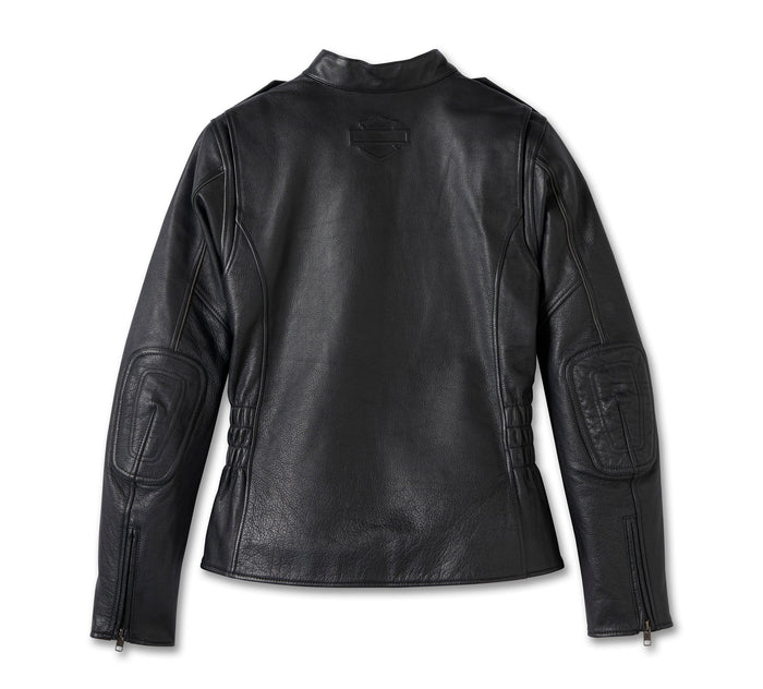 Women's H-D Flex Layering System Captains Leather Jacket Outer Layer