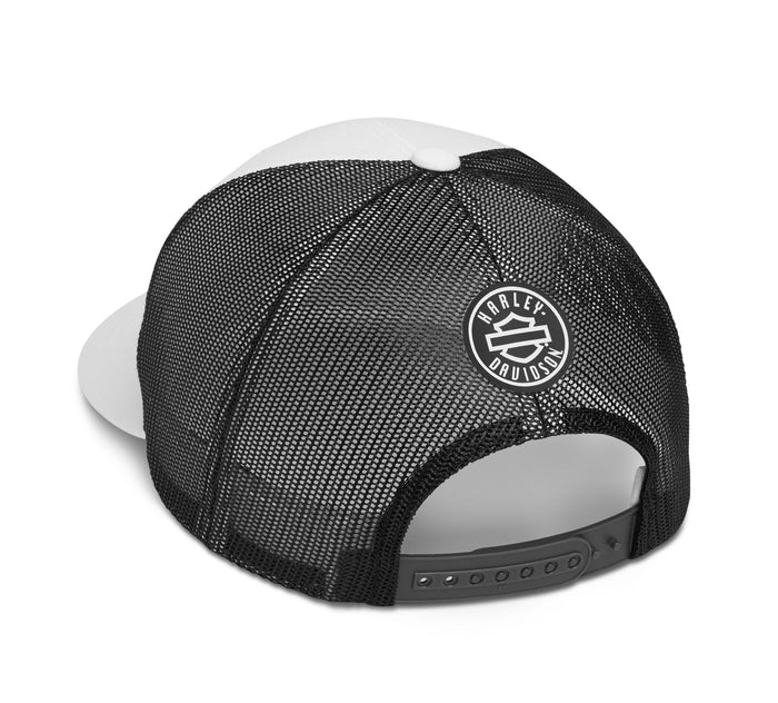 Logo Colorblock Adjustable Trucker Cap