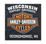 Harley-Davidson® Men's Bar & Shield Pullover Fleece Hooded Sweatshirt, Black