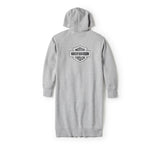 Women's Essential Fleece Full Zip Duster - Light Grey Heather
