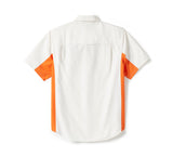 Men's H-D TECH Colorblock Shirt - Colorblock - Cloud Dancer & Harley Orange