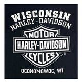 Harley-Davidson® Men's Varsity B&S Sleeveless Cotton Muscle Shirt, Black