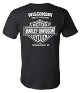 Harley-Davidson® Men's Chrome Grit Short Sleeve Crew-Neck T-Shirt - Black
