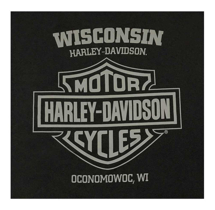 Harley-Davidson® Men's Crest Poly-Blend Crew-Neck Pullover Fleece Sweatshirt