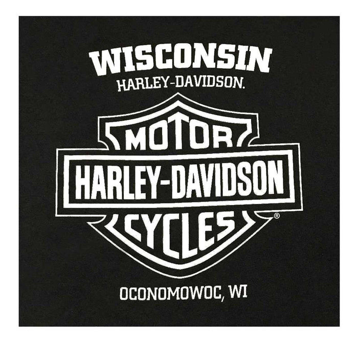 Harley-Davidson® Men's Profound Poly-Blend Crew-Neck Pullover Fleece Sweatshirt