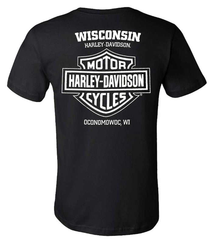 Harley-Davidson® Men's #1 Skull Crew Neck Short Sleeve T-Shirt - Black