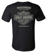 Harley-Davidson® Men's Pantomime Poly-Blend Short Sleeve T-Shirt, Black