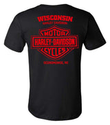 Harley-Davidson® Men's Devotee Patriotic Short Sleeve Cotton T-Shirt, Black