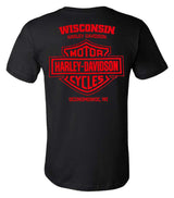 Harley-Davidson® Men's Rusted H-D Short Sleeve Cotton T-Shirt, Black