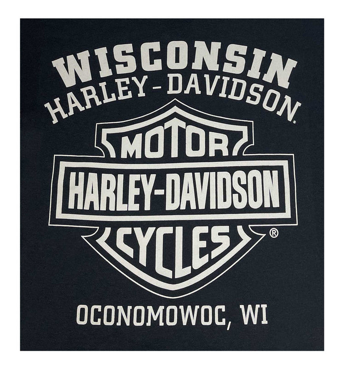 Harley-Davidson® Men's Corrosion Skull Short Sleeve Crew-Neck T-Shirt - Black