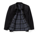 Men's Racer Font Solid Shirt Jacket