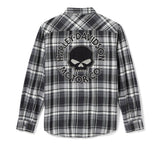 Men's Willie G™ Skull Plaid Long Sleeve Shirt