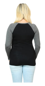 Harley-Davidson Women's Unleash The Beast Crew Neck Long Sleeve Tee Shirt, Blk