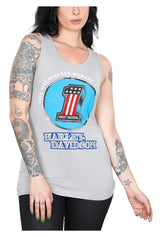 Harley-Davidson® Women's Patriotic #1 Logo Sleeveless Scoop Neck Tank Top - Beige