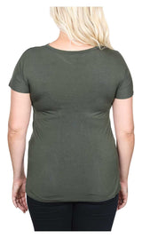 Harley-Davidson® Women's Embellished Skull Cutout Round Neck Short Sleeve Tee