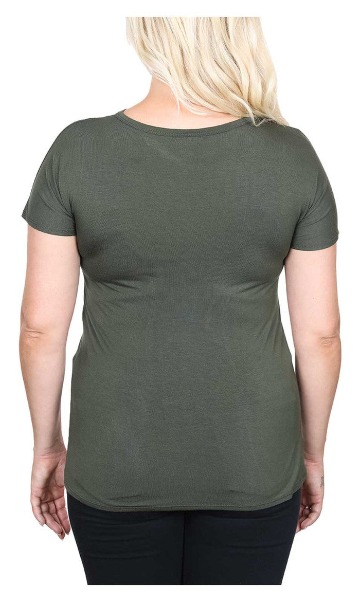 Harley-Davidson® Women's Embellished Skull Cutout Round Neck Short Sleeve Tee