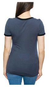 Harley-Davidson Women's Freedom Ride Embellished Short Sleeve Tee - Dark Gray