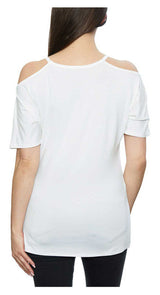 Harley-Davidson® Women's Embellished Willie G Cold Shoulder Scoop Neck Tee