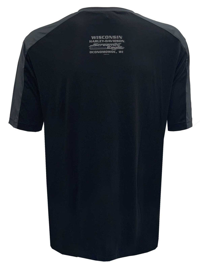 Harley-Davidson® Men's Screamin' Eagle Stacked Colorblocked Performance Tee