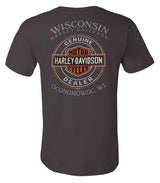 Harley-Davidson Men's Classic Willie G Skull Point II Cotton Tee Shirt, Green