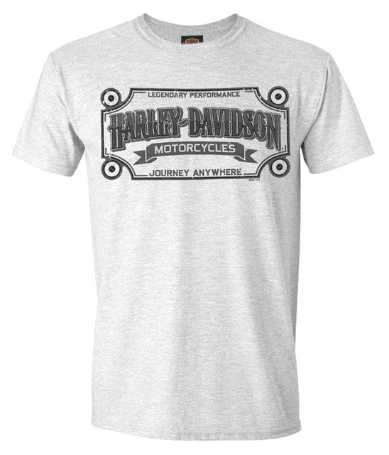 Harley-Davidson® Men's H-D MC Sign Label Performance Cotton Blend Tee, White