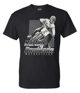 Harley-Davidson® Men's Retro Square Racer #1 H-D Logo Cotton Tee, Black