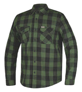 Derringer Men's Rugged Button Long Sleeve Plaid Flannel Shirt, Green/Black