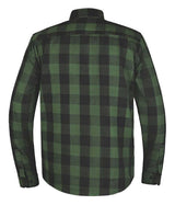 Derringer Men's Rugged Button Long Sleeve Plaid Flannel Shirt, Green/Black