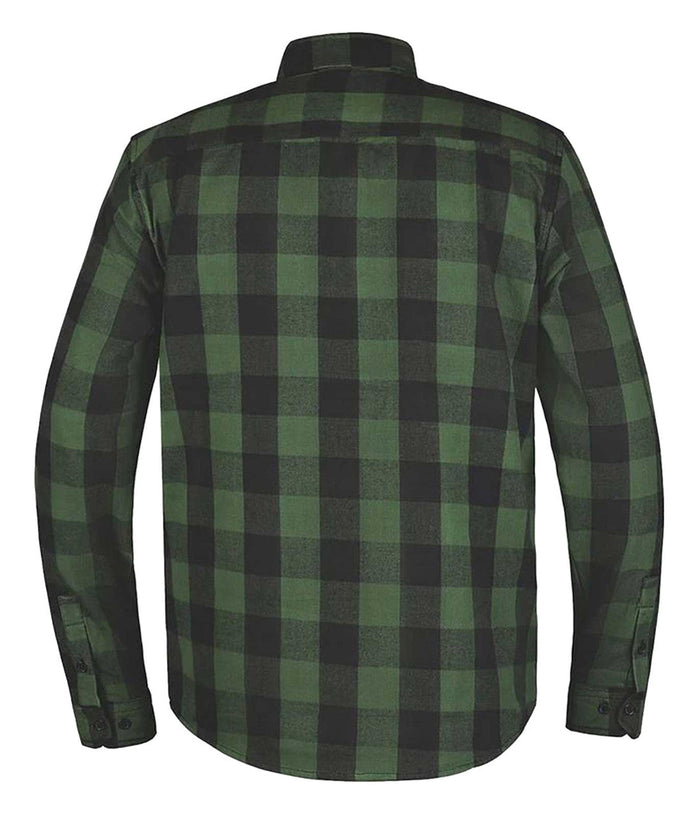 Derringer Men's Rugged Button Long Sleeve Plaid Flannel Shirt, Green/Black