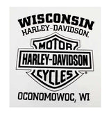 Harley-Davidson® Men's Shirt, Heritage H-D Script Long Sleeve, White 30296634